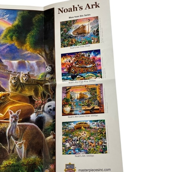 Noah's Ark MasterPieces 550 Piece Jigsaw Puzzle with Bonus Poster Included - Picture 3 of 5